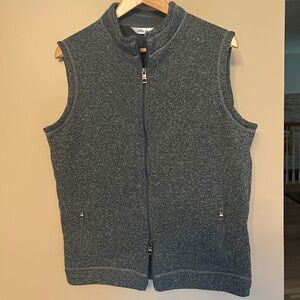Peter Millar Men's Crown Sweater Fleece Full Zip Vest MF21K61 Sz Large